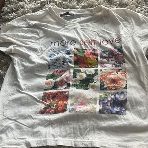 Girls flower shirt.